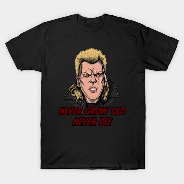 The Lost Boys - Never grow Old Never Die T-Shirt by DrawMoore